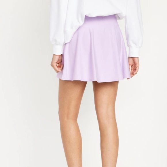 NWT OLD NAVY Extra High-Waisted Cloud+ Skort Color: Lavender Aura - Picture 2 of 9